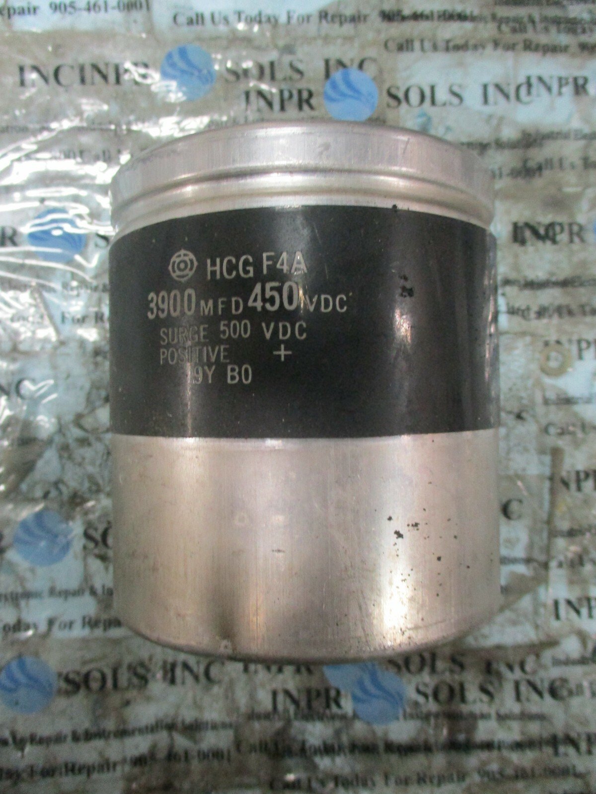 FANUC-HCGF4A-Capacitor-3900MFD-450VDC-Surge-500VDC-HCG-F4A-Capacitor-TESTED-164754191679 FANUC HCGF4A Capacitor 3900MFD 450VDC Surge 500VDC HCG F4A Capacitor *TESTED* - Image 1