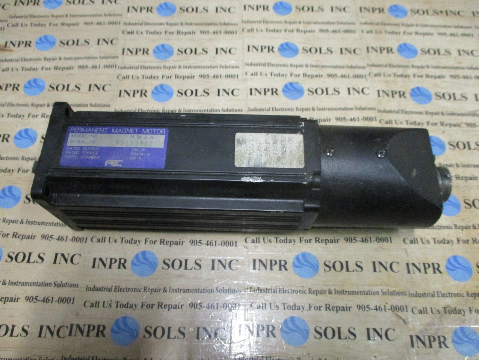 FEC-RM3A-Permanent-Magnet-Servo-Motor-200Watt-064Nm-26Amp-FEC-RM3A-Tested-165258406829 FEC RM3A Permanent Magnet Servo Motor 200Watt 0.64N.m 2.6Amp FEC RM3A *Tested* - Image 1