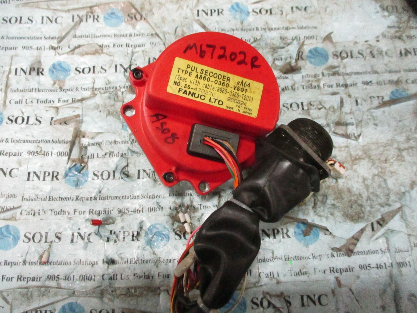 Fanuc-A860-0360-V501-Encoder-Pulsecoder-A64-A860-0360-T201-Encoder-Tested-153957515179 Fanuc A860-0360-V501 Encoder Pulsecoder A64 A860-0360-T201 Encoder *Tested* - Image 1
