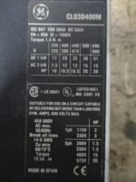 GE CL03D400M Motor Starter Contactor 230-690VAC 17-51kW 10-20HP 45A *Tested* - Image 5