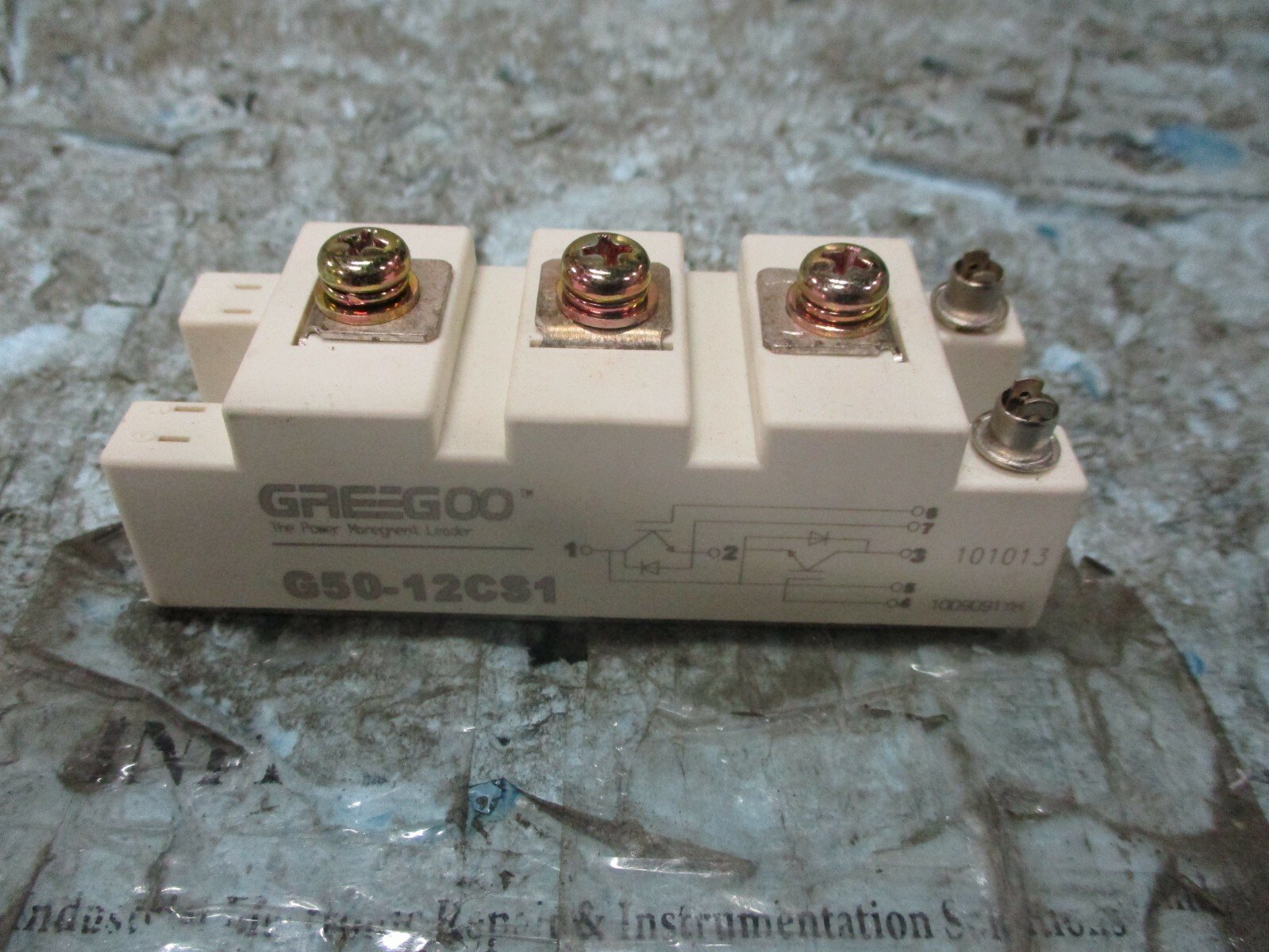 GREEGOO-G50-12CS1-Thyristor-Diode-Power-IGBT-Module-50A-1200V-NEW-154268471839 GREEGOO G50-12CS1 Thyristor Diode Power IGBT Module 50A 1200V *NEW* - Image 1