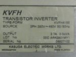 KASUGA KVFH415E Transistor Inverter Type KVFH 3kVA 380-460VAC *Tested* - Image 6