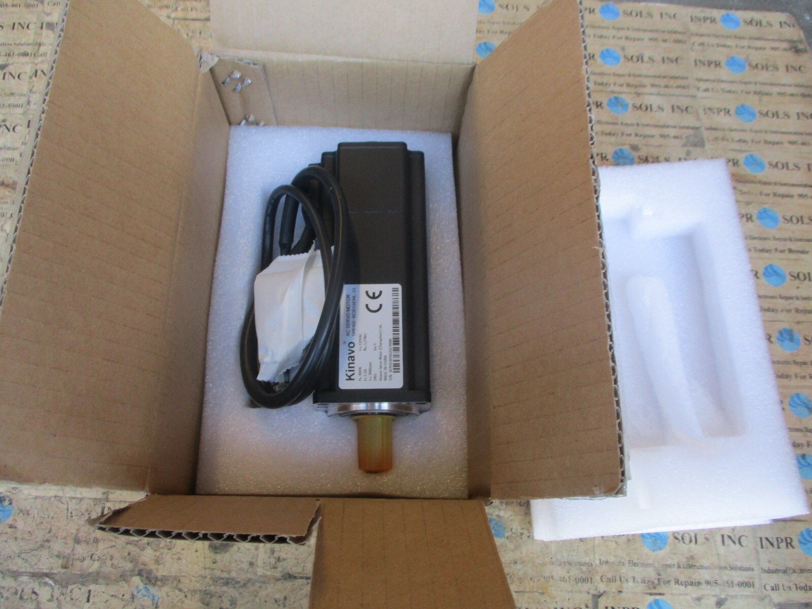 Kinavo-SMH60-403016ENL-31-AC-Servo-Motor-400W-110VAC-55A-127Nm-3000rpm-NEW-157107769239 Kinavo SMH60-403016ENL-31 AC Servo Motor 400W 110VAC 5.5A 1.27Nm 3000rpm *NEW* - Image 1