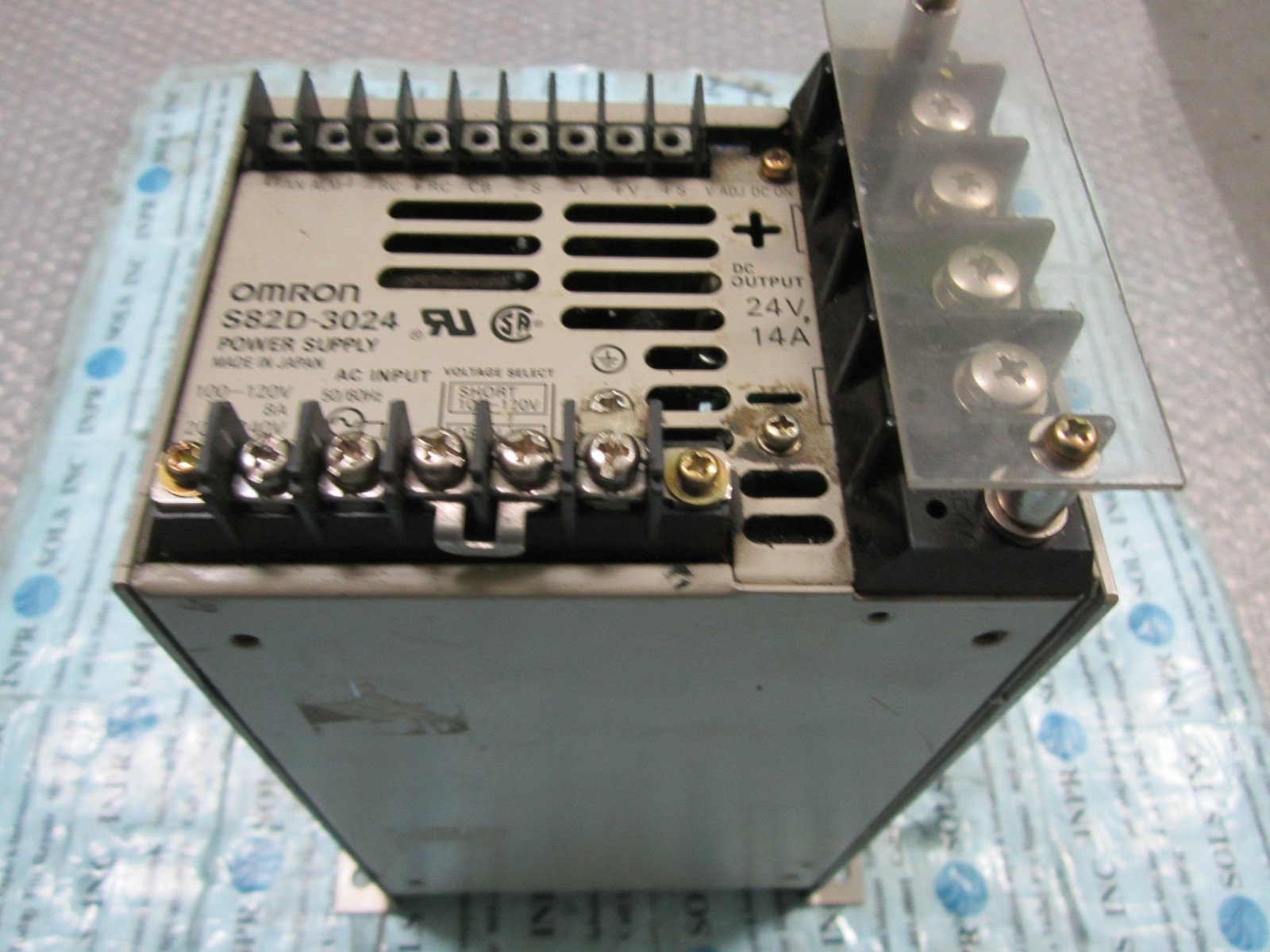 Omron-S82D-3024-DC-Power-Supply-Input-100-240V-Output-24VDC-14A-Fully-Tested-161185220659 Omron S82D-3024 DC Power Supply Input 100-240V, Output 24VDC 14A *Fully Tested* - Image 1