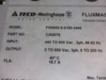TECO-Westinghouse FM0500-5-0150-3400 Fluxmaster AC Drive 600VAC 19.7A 15HP - Image 7