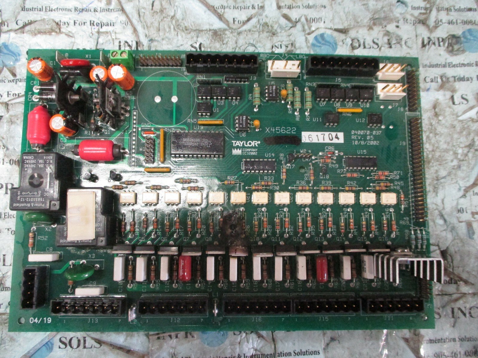 Taylor-040070-037-Control-Board-Rev-05-Frozen-Beverage-machine-Board-Tested-164313174699 Taylor 040070-037 Control Board Rev 05 Frozen Beverage machine Board *Tested* - Image 1