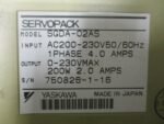 Yaskawa SGDA-02AS Servopack AC Servo Drive 200-230VAC 200W 2 Amp *Tested* - Image 5