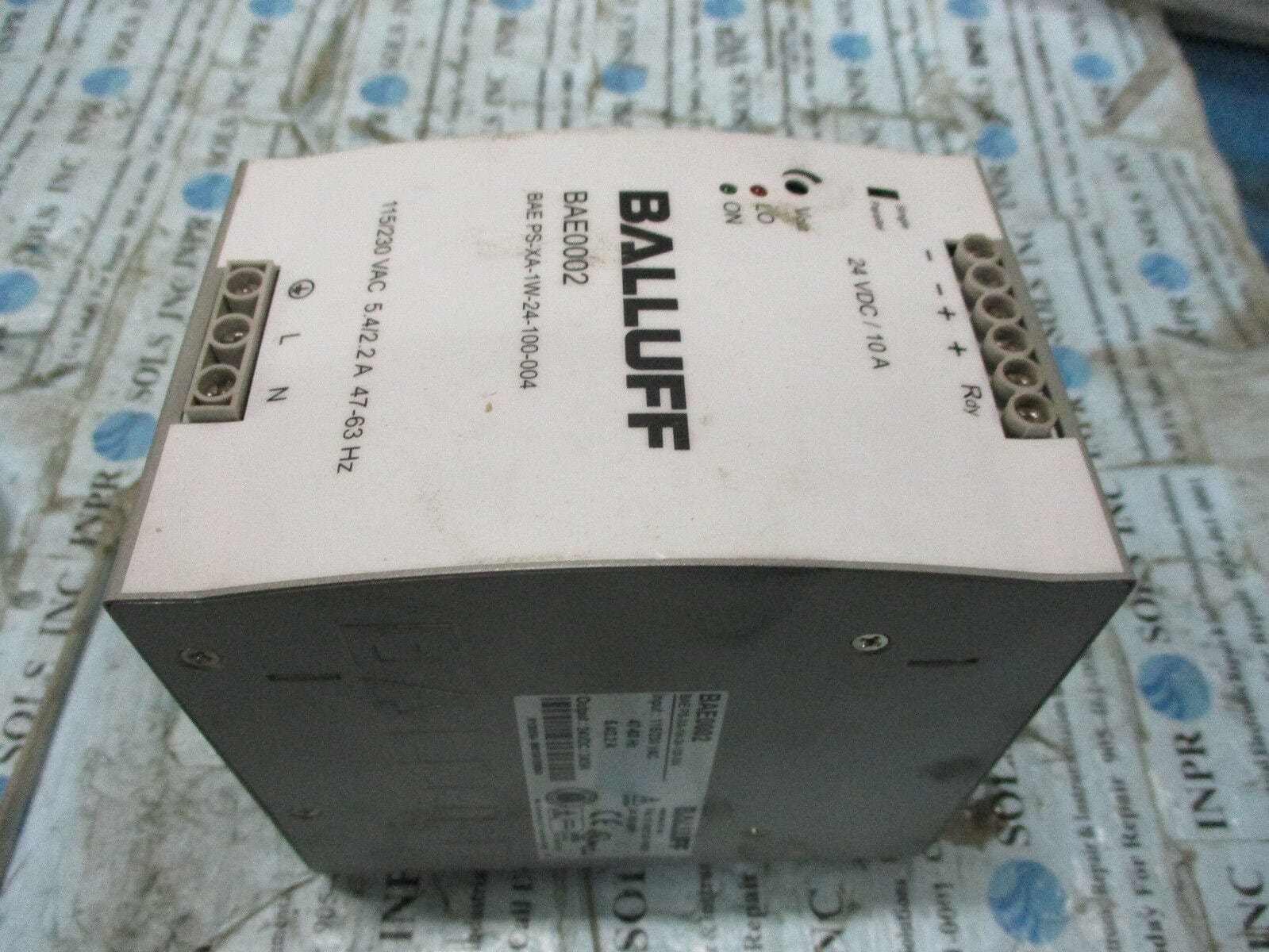 BAE PS-XA-1W-24-100-004 Power Supply 24V 10Amp 240 Watts NEW Balluff  BAE0002 