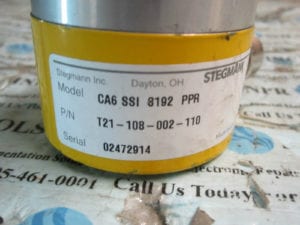 CoreTech STEGMANN CA6 SSI 8192 PPR Encoder P/N T21-108-002-110 CA6SSI81