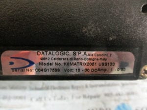 Datalogic matrix-2000 K0MATRIX2051 USS133 Scanner module 10-30VDC 1A *Tested* - Image 8