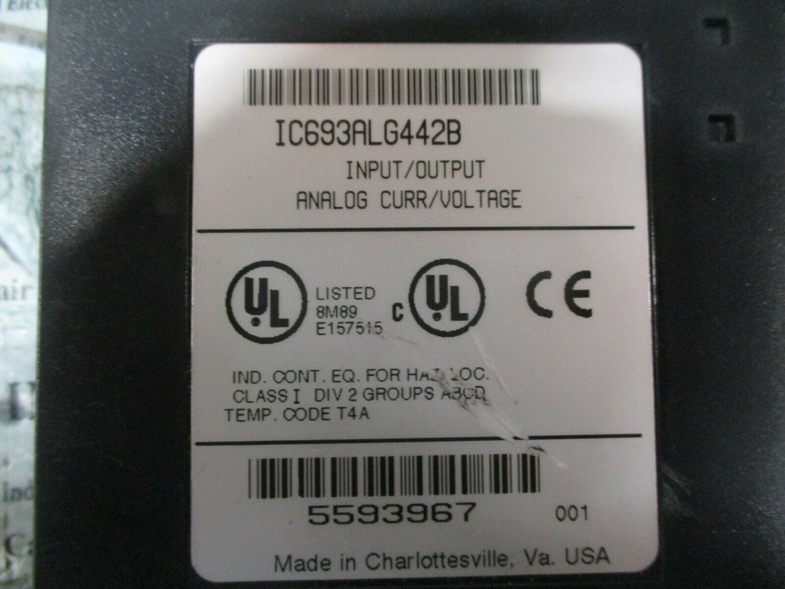 GE FANUC analog input/output current/voltage module 90-30  IC693ALG442B