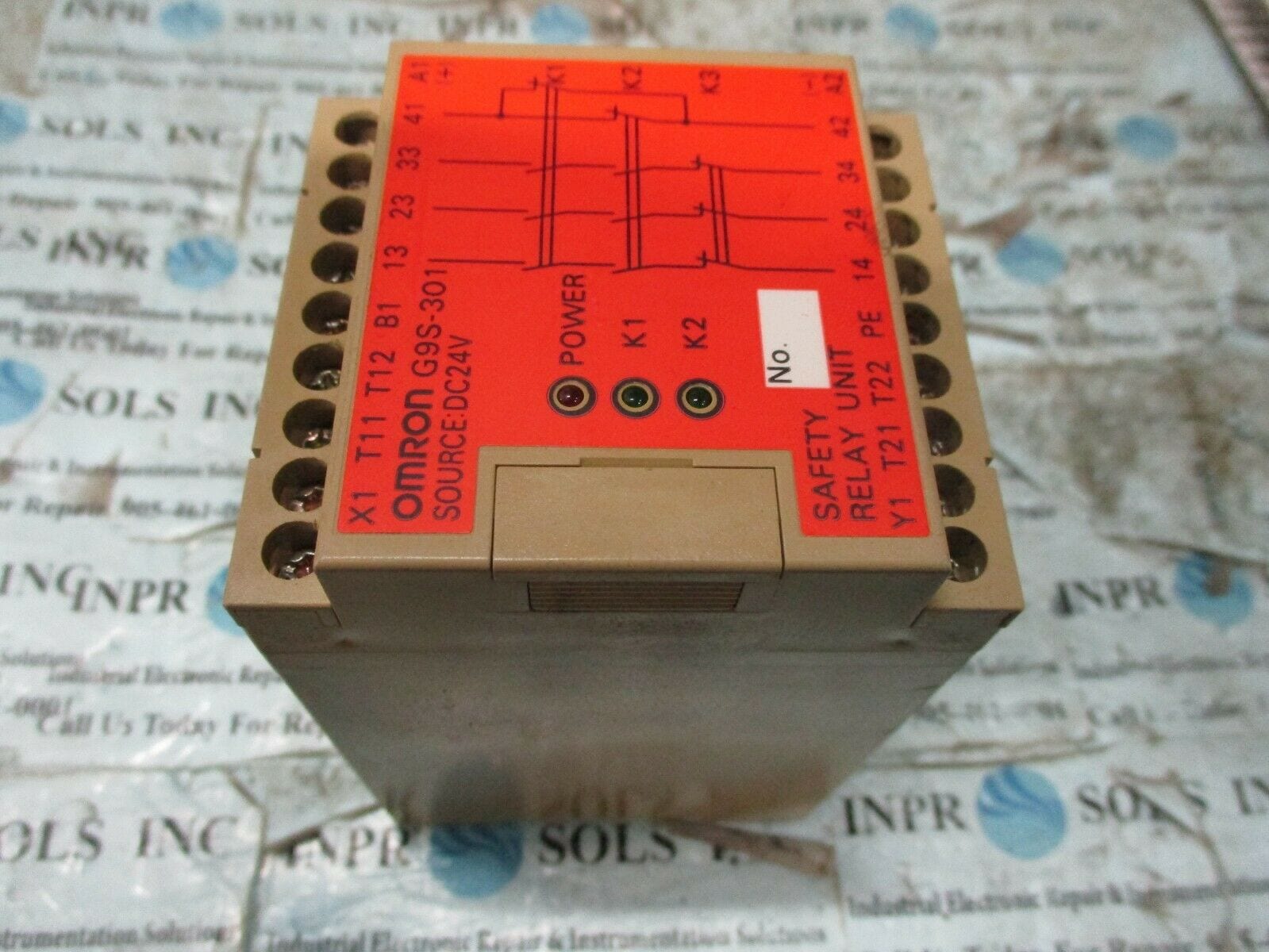 OMRON G9S-301 SAFETY RELAY UNIT SOURCE DC24V 