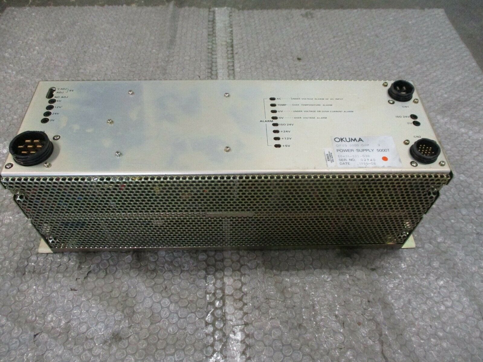 Okuma E0451-521-038 DC Power Supply Opus 5000T 