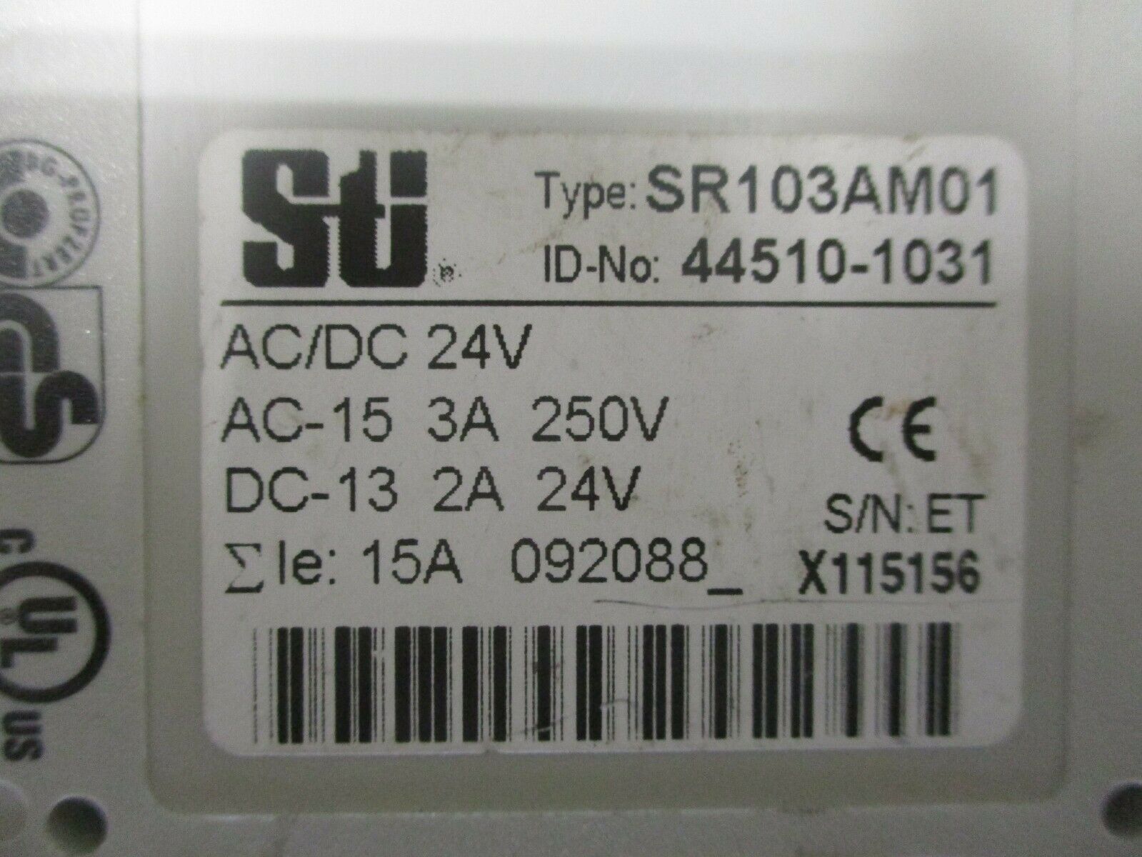 Omron Sti SR103AM01 DIN Rail Safety Relay Unit AC/DC 24V ID. 44510-1031  *Tested*