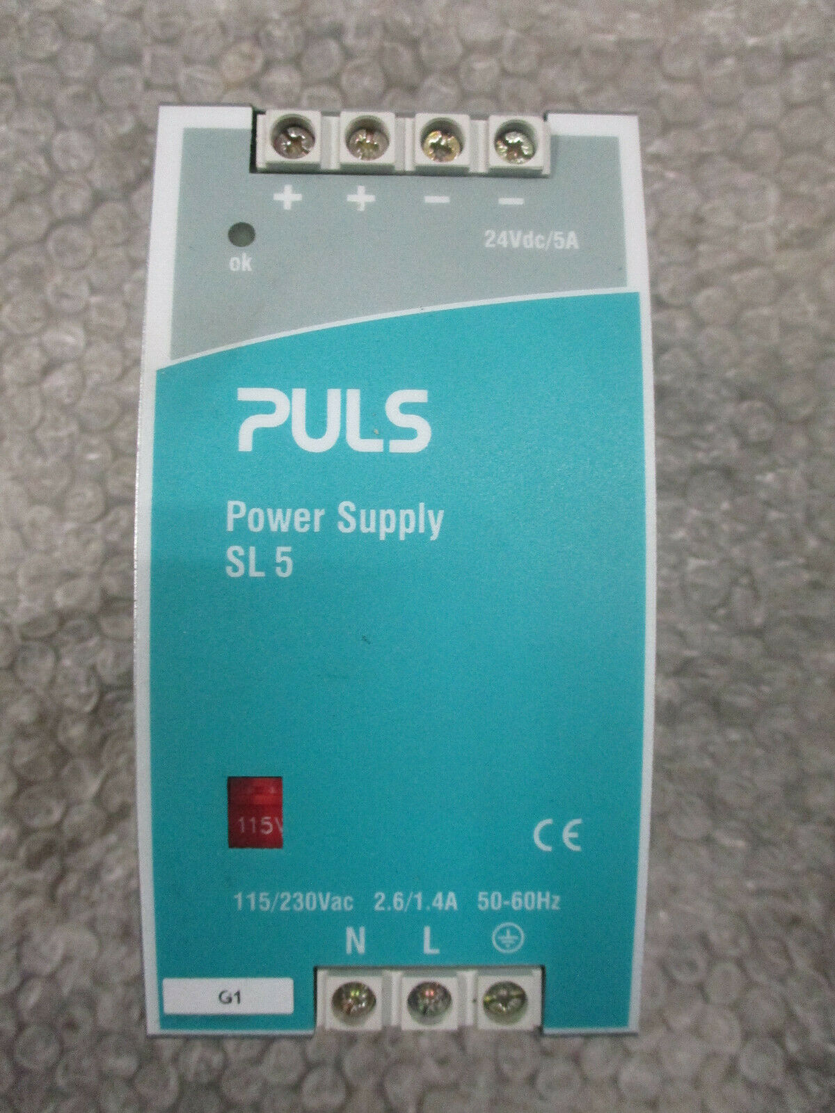 PULS 24VDC 5A OUTPUT POWER SUPPLY SL5.100 