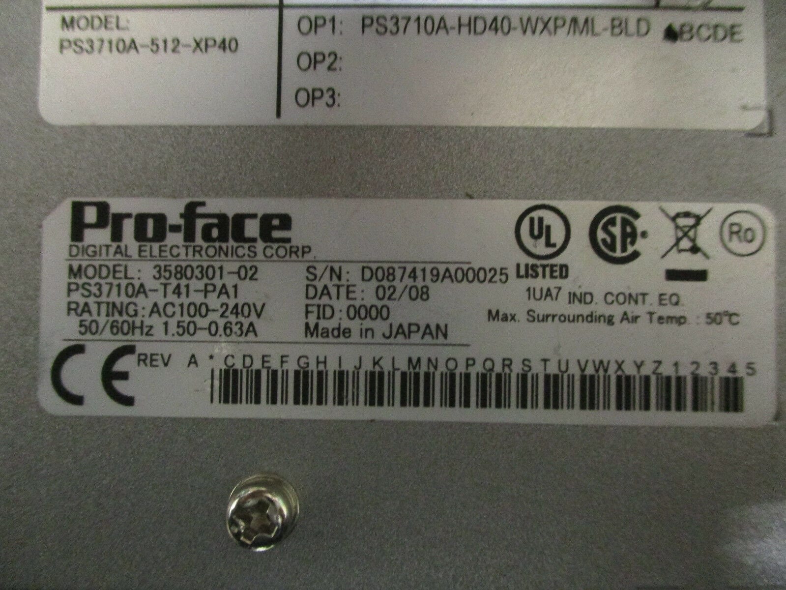 1PCS nuevo para Pro-face PS3711A-T41-24V Película Protectora 60 días de garantía #HV62 YD 