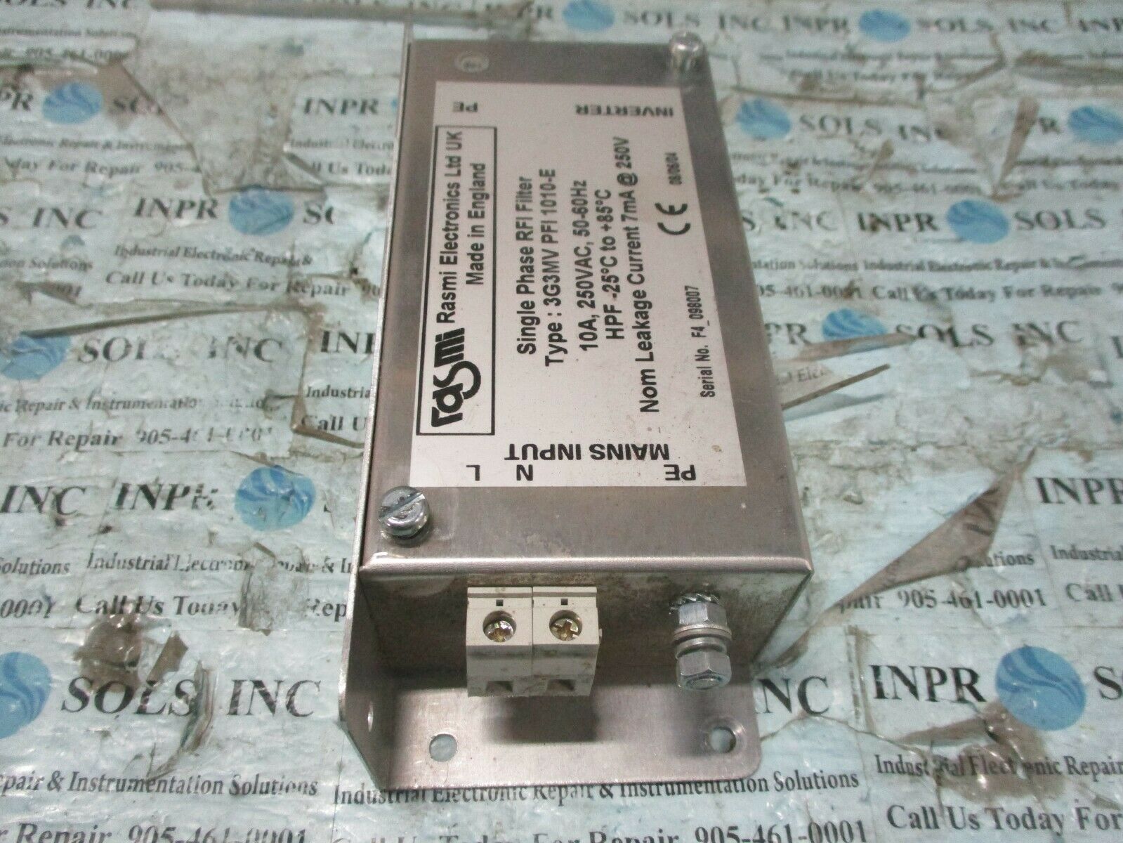 Omron 3G3MV PFI 1010-E RASMI single phase RFI filter for inverter 100-500W 