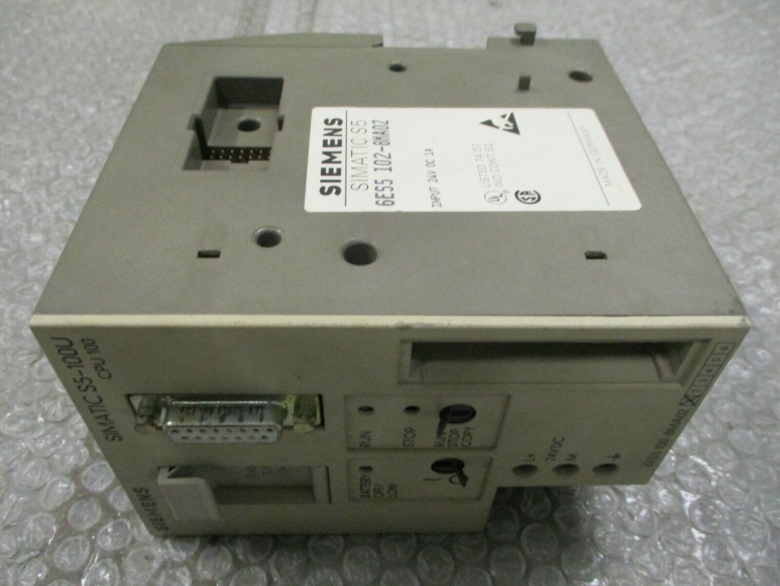 Siemens SIMATIC S5-100U CPU 102 6ES5102-8MA02 EPROM 6ES53750-0LA15 •gebraucht• 
