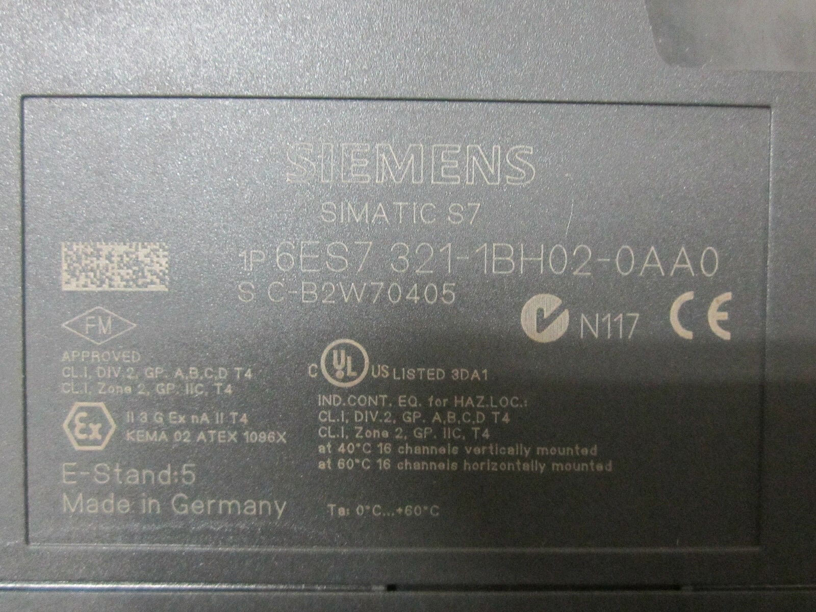 Siemens Simatic s7 6es7321-1bh02-0aa0