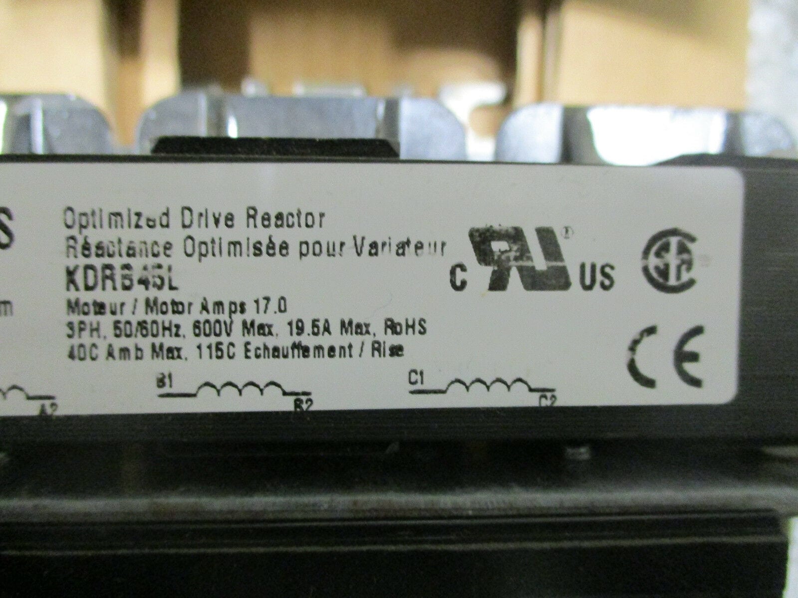 Transfab KDRB45L Optimized Drive Reactor 17a Amp 600v-ac 