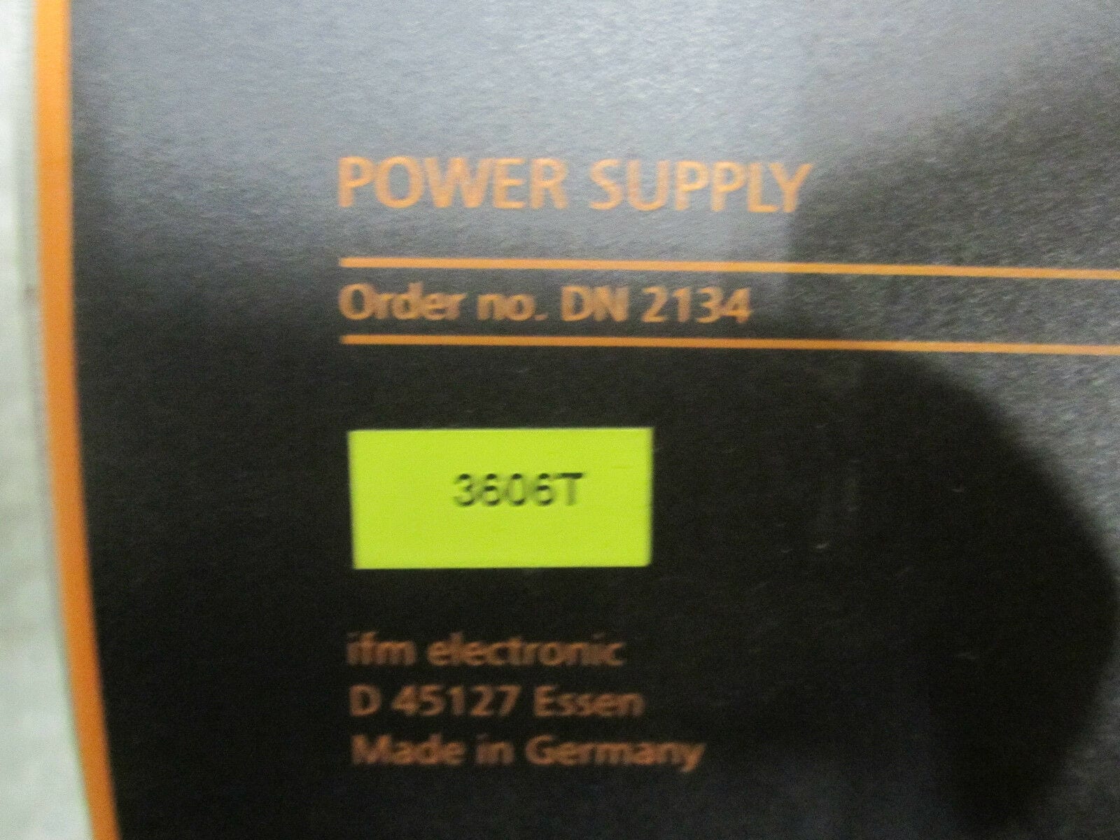 Good Condition Worldwide Ship Invoice Details about   IFM DN 2134 3-Phasen 24VDC 20A Supply 